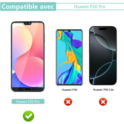 2 pièces Verre Trempé pour Huawei P20 Pro, HD Clair Haute Sensibilité 0,01 s Réponse Protection écran, 0,33 mm 9H Dureté Anti-Ra