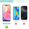 2 pièces Verre Trempé pour Huawei P20 Pro, HD Clair Haute Sensibilité 0,01 s Réponse Protection écran, 0,33 mm 9H Dureté Anti-Ra
