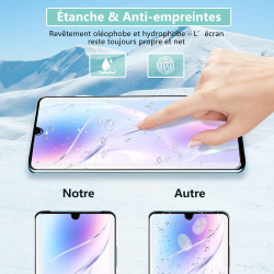 2+2 pièces Verre Trempé pour Huawei P30 Pro, HD Clair Haute Sensibilité 0,01 s Réponse Protection écran, 0,33 mm 9H Anti-Rayures