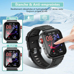 2 pièces Verre Trempé pour Huawei Watch Fit 4 Pro, HD Haute Sensibilité 0,01 s Réponse Protection écran, 0,33 mm 9H Dureté Anti-