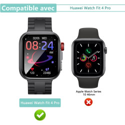 2 pièces Verre Trempé pour Huawei Watch Fit 4 Pro, HD Haute Sensibilité 0,01 s Réponse Protection écran, 0,33 mm 9H Dureté Anti-