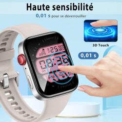2 pièces Verre Trempé pour Huawei Watch Fit 3 Protection écran, HD Sans Bulles Anti‑Empreintes Vitre Protection, 9H Anti-Rayures