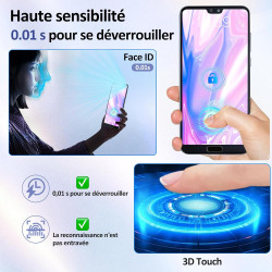 Carantee 2 pièces Verre Trempé pour Huawei P20 Pro Protection écran, HD Clair Sans Bulles Vitre Protection, 0,33 mm 9H Anti-Rayu