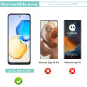 2 pièces Verre Trempé pour LeYi pour Moto G-2025, HD Haute Sensibilité 0,01 s Réponse Protection écran, 0,33 mm 9H Dureté Anti-R