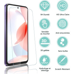 2 pièces Verre Trempé pour Moto G-Play 2026, HD Clair Haute Sensibilité 0,01 s Réponse Protection écran, 0,33 mm 9H Dureté Anti-