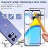 Carantee 2 Pièces Verre trempé pour Motorola Edge 50 Pro, 9H Ultra-Résistant 0,33mm Vitre Protection, Toucher Sensible, Anti-Emp
