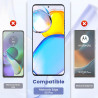 Carantee 2 Pièces Verre trempé pour Motorola Edge 50 Pro, 9H Ultra-Résistant 0,33mm Vitre Protection, Toucher Sensible, Anti-Emp
