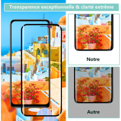 2+2 pièces Verre Trempé pour Motorola Moto Edge 50 Neo, HD Haute Sensibilité 0,01 s Réponse Protection écran, 9H Anti-Rayures Vi