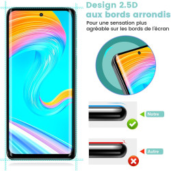 2+2 pièces Verre Trempé pour Motorola Moto Edge 50 Neo, HD Haute Sensibilité 0,01 s Réponse Protection écran, 9H Anti-Rayures Vi