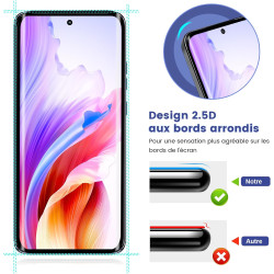 2 pièces Verre Trempé pour Motorola Moto Edge 50 Neo Protection écran, Sans Bulles Anti‑Empreintes Vitre Protection, 9H Anti-Ray