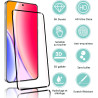 2+2 pièces Verre Trempé pour Oneplus 13 5G, HD Clair Haute Sensibilité 0,01 s Réponse Protection écran, 0,33 mm 9H Anti-Rayures 