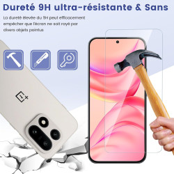 Carantee 2 pièces Verre Trempé pour Oneplus 15 Protection écran, HD Clair Sans Bulles Vitre Protection, 0,33 mm 9H Anti-Rayures 