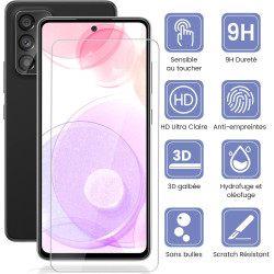 2 Pièces Verre trempé pour Samsung Galaxy A52/A52s, 9H Ultra-Résistant 0,33mm Vitre Protection avec Caméra, Toucher Sensible, An