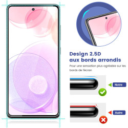 2 Pièces Verre trempé pour Samsung Galaxy A52/A52s, 9H Ultra-Résistant 0,33mm Vitre Protection avec Caméra, Toucher Sensible, An
