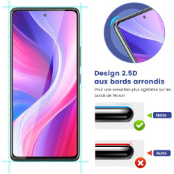 2 pièces Verre Trempé pour Samsung Galaxy A53 Protection écran, HD Sans Bulles Anti‑Empreintes Vitre Protection, 9H Anti-Rayures