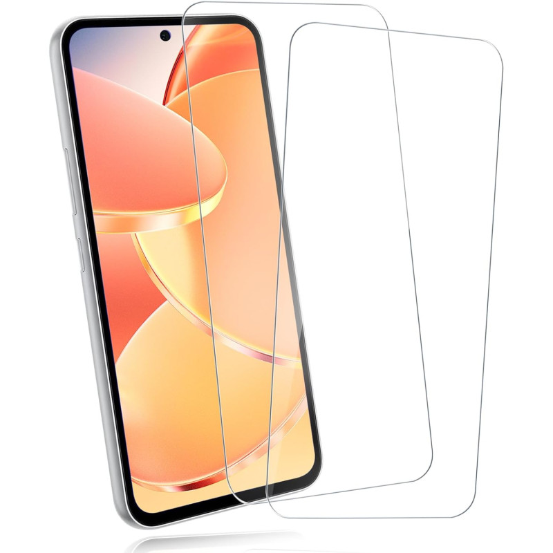 Carantee 2 pièces Verre Trempé pour Samsung Galaxy A54 5G Protection écran, HD Clair Sans Bulles Vitre Protection, 9H Anti-Rayur
