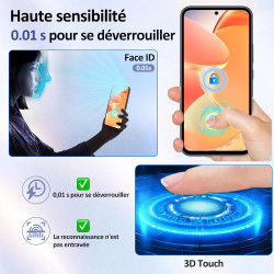 Carantee 2 pièces Verre Trempé pour Samsung Galaxy A54 5G Protection écran, HD Clair Sans Bulles Vitre Protection, 9H Anti-Rayur