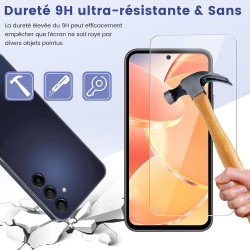 Carantee 2 pièces Verre Trempé pour Samsung Galaxy A54 5G Protection écran, HD Clair Sans Bulles Vitre Protection, 9H Anti-Rayur