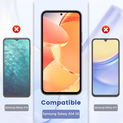 Carantee 2 pièces Verre Trempé pour Samsung Galaxy A54 5G Protection écran, HD Clair Sans Bulles Vitre Protection, 9H Anti-Rayur