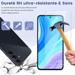 Carantee 2 pièces Verre Trempé pour Samsung Galaxy A55 Protection écran, HD Sans Bulles Vitre Protection, 0,33 mm 9H Anti-Rayure