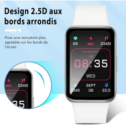 2 pièces Verre Trempé pour Samsung Galaxy Fit 3 Protection écran, HD Sans Bulles Anti‑Empreintes Vitre Protection, 9H Anti-Rayur