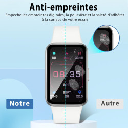 2 pièces Verre Trempé pour Samsung Galaxy Fit 3 Protection écran, HD Sans Bulles Anti‑Empreintes Vitre Protection, 9H Anti-Rayur