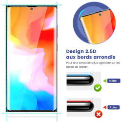 2+2 pièces Verre Trempé pour Samsung Galaxy Note 10 Plus Protection écran, HD Sans Bulles Vitre Protection, 9H Anti-Rayures Film