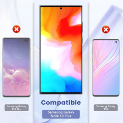 2+2 pièces Verre Trempé pour Samsung Galaxy Note 10 Plus Protection écran, HD Sans Bulles Vitre Protection, 9H Anti-Rayures Film