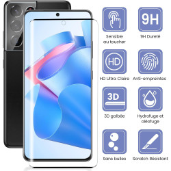 2+2 pièces Verre Trempé pour Samsung Galaxy S21 Ultra Protection écran, HD Clair Sans Bulles Vitre Protection, 9H Anti-Rayures F
