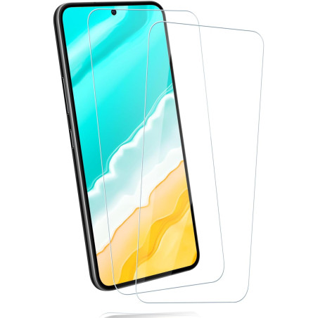 2 pièces Verre Trempé pour Samsung Galaxy S22 Plus Protection écran, Sans Bulles Anti‑Empreintes Vitre Protection, 9H Anti-Rayur