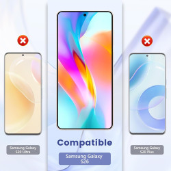 Carantee 2 Pièces Verre trempé pour Samsung Galaxy S26, 9H Ultra-Résistant 0,33mm Vitre Protection, Toucher Sensible, Anti-Empre