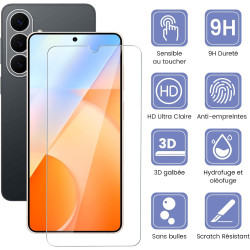 2 Pièces Verre trempé pour Samsung Galaxy S26, 9H Ultra-Résistant 0,33mm Vitre Protection avec Caméra, Toucher Sensible, Anti-Em