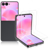 2 pièces Verre Trempé pour Samsung Galaxy Z Flip 7 Protection écran, HD Sans Bulles Anti‑Empreintes Vitre Protection, TPU auto-r
