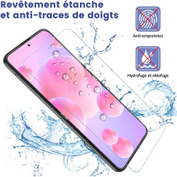 2 pièces Verre Trempé pour Samsung Galaxy Z Flip 7 Protection écran, HD Sans Bulles Anti‑Empreintes Vitre Protection, TPU auto-r