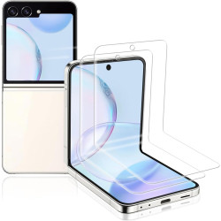 2 pièces Verre Trempé pour Samsung Galaxy Z Flip 5, HD Clair Haute Sensibilité 0,01 s Réponse Protection écran, 0,33 mm 9H Anti-
