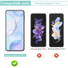 2 pièces Verre Trempé pour Samsung Galaxy Z Flip 5, HD Clair Haute Sensibilité 0,01 s Réponse Protection écran, 0,33 mm 9H Anti-