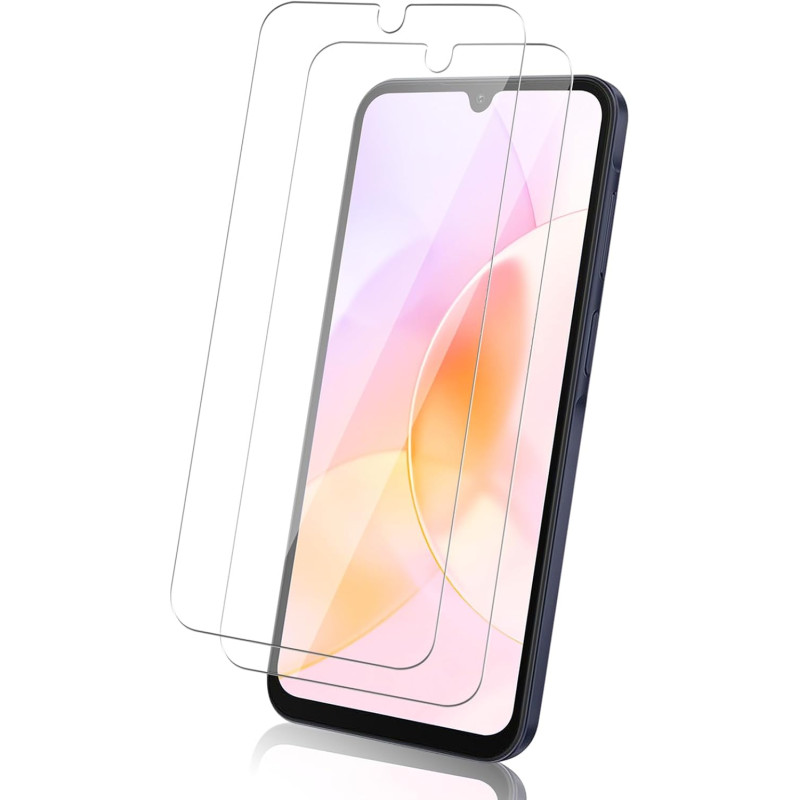 2 pièces Verre Trempé pour Samsung Galaxy A16, 0,33 mm 9H Dureté Anti-Rayures Protection écran, HD Sans Bulles Anti‑Empreintes V