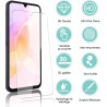 2 pièces Verre Trempé pour Samsung Galaxy A16, 0,33 mm 9H Dureté Anti-Rayures Protection écran, HD Sans Bulles Anti‑Empreintes V