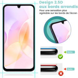 2 pièces Verre Trempé pour Samsung Galaxy A16, 0,33 mm 9H Dureté Anti-Rayures Protection écran, HD Sans Bulles Anti‑Empreintes V