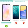 2 pièces Verre Trempé pour Samsung Galaxy A16, 0,33 mm 9H Dureté Anti-Rayures Protection écran, HD Sans Bulles Anti‑Empreintes V