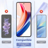 2 pièces Verre Trempé pour Samsung Galaxy Z Flip 5 Protection écran, HD Sans Bulles Anti‑Empreintes Vitre Protection, TPU auto-r