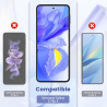 Carantee 2 pièces Verre Trempé pour Samsung Galaxy Z Flip 6 Protection écran, HD Sans Bulles Vitre Protection, 9H Anti-Rayures F