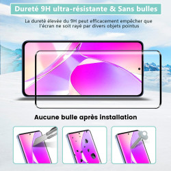 Carantee verre trempé pour xiaomi rougemi note 13 pro plus - 2 pièces protection écran 3d, dureté 9h 0,33mm anti-rayures, vitre 