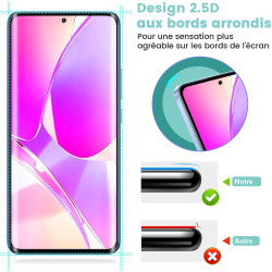 Carantee verre trempé pour xiaomi rougemi note 13 pro plus - 2 pièces protection écran 3d, dureté 9h 0,33mm anti-rayures, vitre 