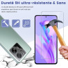 2+2 pièces Verre Trempé pour Xiaomi 13T/13T Pro Protection écran, HD Sans Bulles Anti‑Empreintes Caméra Arrière Vitre Protection