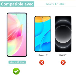 2 pièces Verre Trempé pour Xiaomi 17 Ultra, 0,33 mm 9H Dureté Anti-Rayures Protection écran, HD Sans Bulles Anti‑Empreintes Vitr