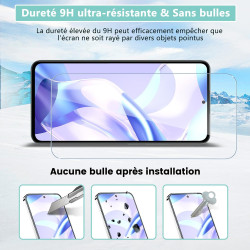 Carantee 2 pièces Verre Trempé pour Xiaomi 13, HD Haute Sensibilité 0,01 s Réponse Protection écran, 0,33 mm 9H Dureté Anti-Rayu