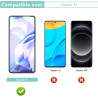 Carantee 2 pièces Verre Trempé pour Xiaomi 13, HD Haute Sensibilité 0,01 s Réponse Protection écran, 0,33 mm 9H Dureté Anti-Rayu