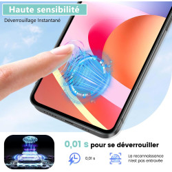 Carantee 2+2 pièces Verre Trempé pour Xiaomi 13, HD Haute Sensibilité 0,01 s Réponse Protection écran, 0,33 mm 9H Anti-Rayures V