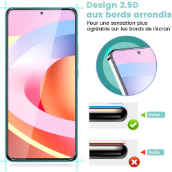 Carantee 2+2 pièces Verre Trempé pour Xiaomi 13, HD Haute Sensibilité 0,01 s Réponse Protection écran, 0,33 mm 9H Anti-Rayures V
